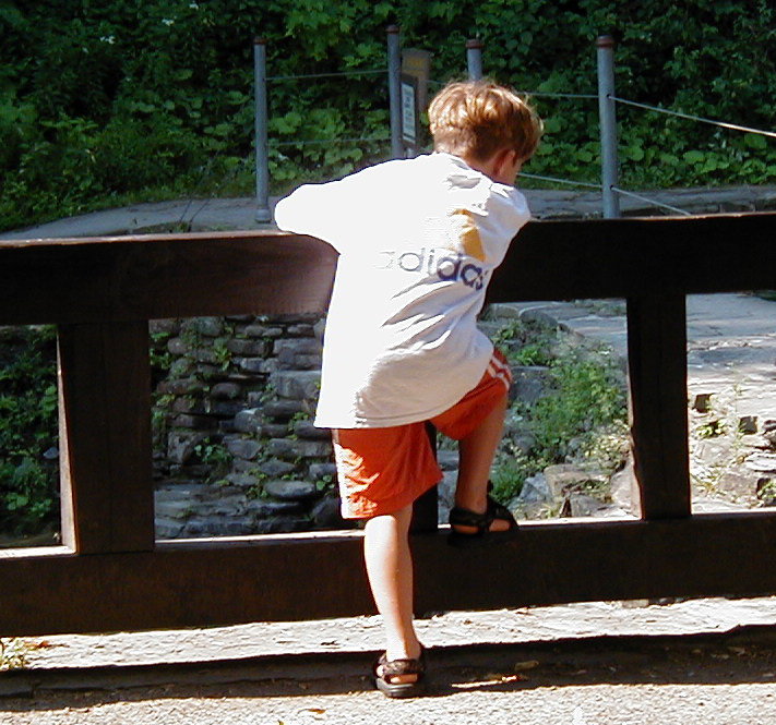 Picture of Kyle Being Thoughtful at Treman