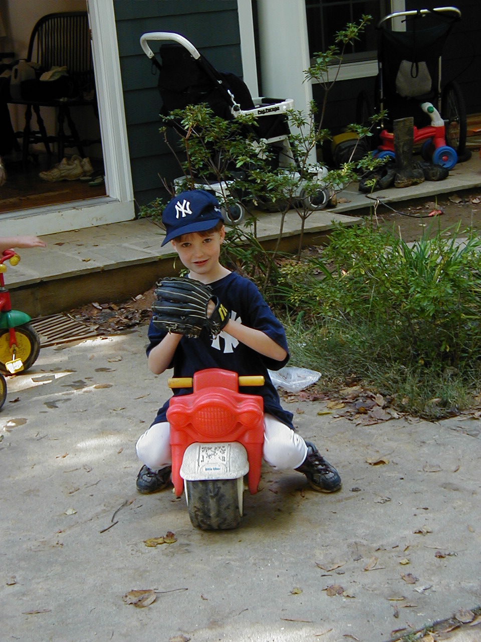Picture of NIcholas Ready to Play Baseball